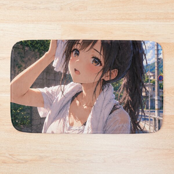 Item preview, Original Anime Sweating Girl | Summer Heat Aesthetic Illustration designed and sold by Sticleg.