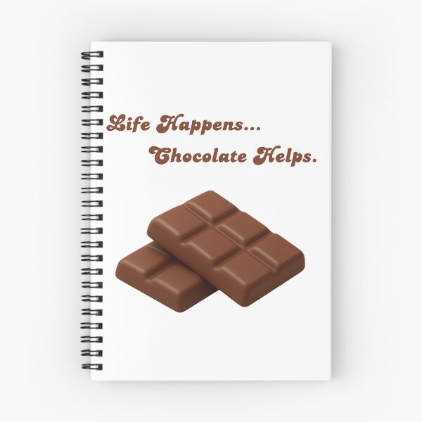 Item preview, Life Happens... Chocolate Helps Funny Chocolate Lover Design designed and sold by VariusDesigns.