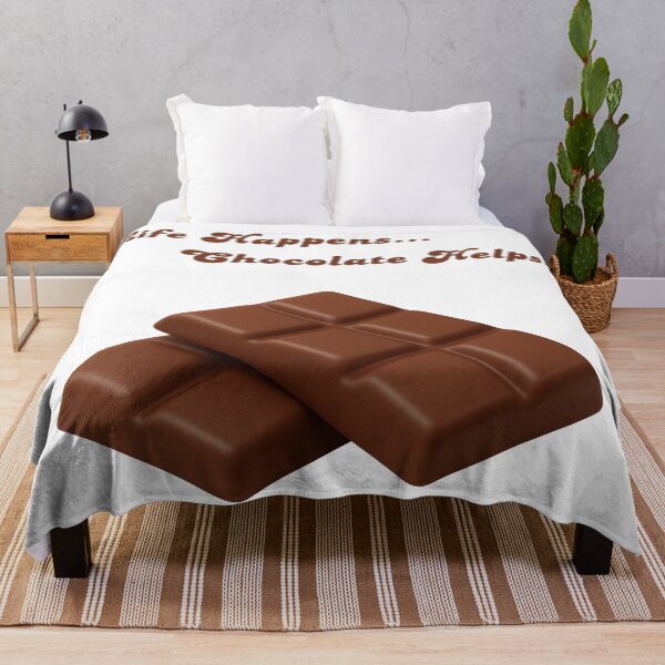 Item preview, Life Happens... Chocolate Helps Funny Chocolate Lover Design designed and sold by VariusDesigns.
