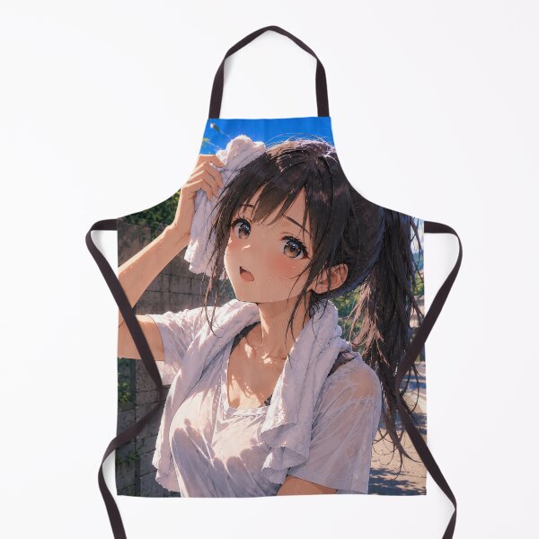 Item preview, Original Anime Sweating Girl | Summer Heat Aesthetic Illustration designed and sold by Sticleg.
