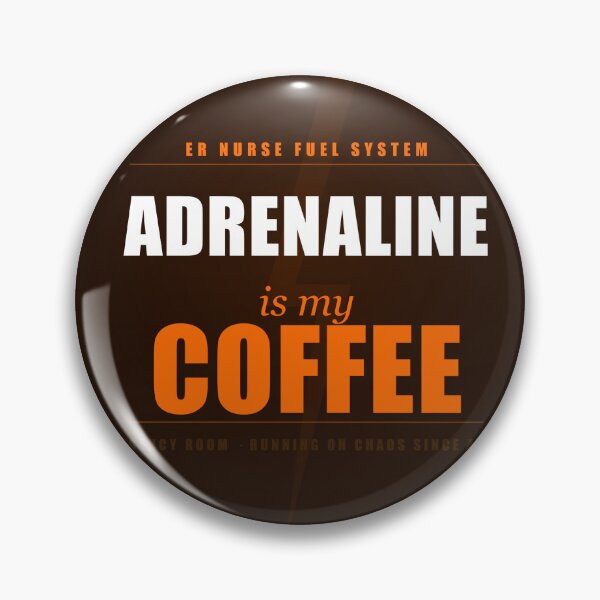 Item preview, Adrenaline Is My Coffee ER Nurse Shirt Funny Emergency Room Nursing Gift designed and sold by Urbancraftup.