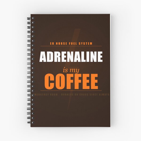 Item preview, Adrenaline Is My Coffee ER Nurse Shirt Funny Emergency Room Nursing Gift designed and sold by Urbancraftup.