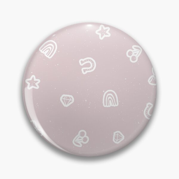 Item preview, Lucky Girl Symbol Doodles Retro Charmcore for Coquette Teen Bedrooms Blush designed and sold by RenattaZare.