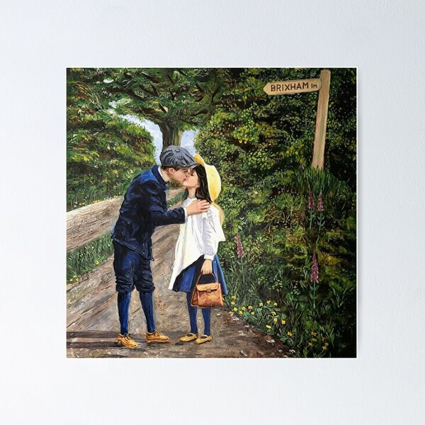 Item preview, FIRST KISS IN A DEVON LANE designed and sold by Mackenzie Moulton International Artist .
