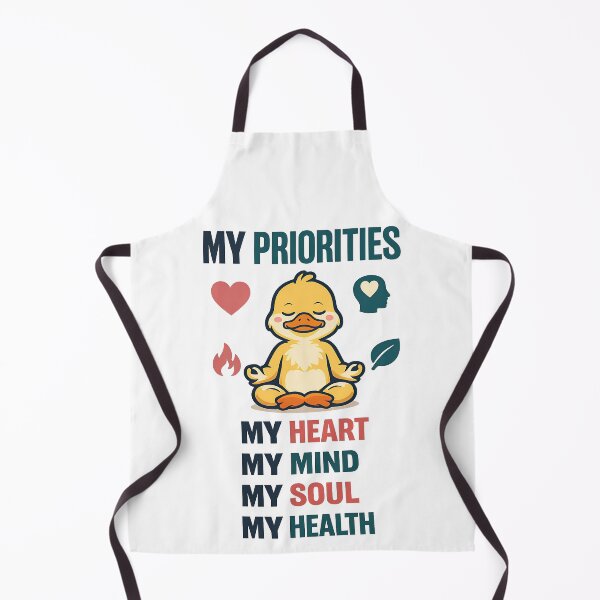 Item preview, My Priorities My Heart My Mind My Soul My Health Meditating Duck Design designed and sold by TeeTimeTreasure.