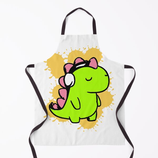 Item preview, Kawaii Dinosaur with Headphones Chill Dino Music designed and sold by AstronautMerch.