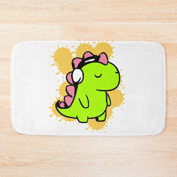 Item preview, Kawaii Dinosaur with Headphones Chill Dino Music designed and sold by AstronautMerch.