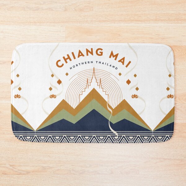 Item preview, World travel fly to  Chiangmai,Thailand abstract design , brafdesign  designed and sold by Brafdesign.