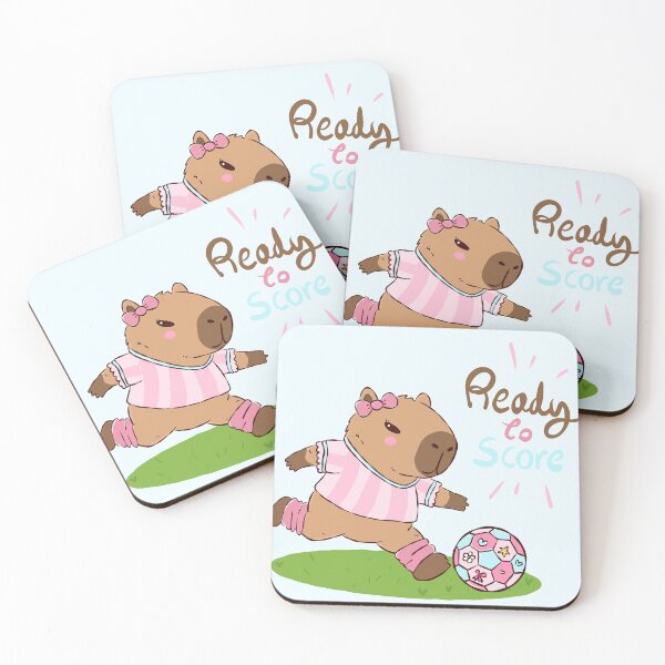 Item preview, Cute Capybara Ready to Score designed and sold by lichichu.
