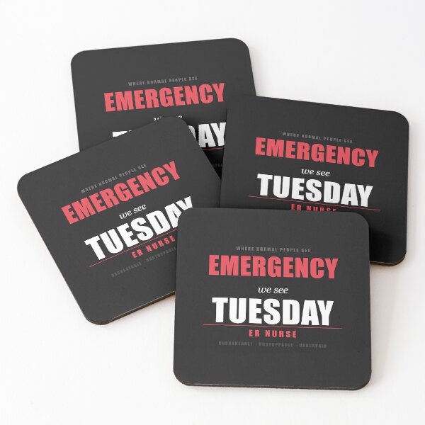 Item preview, Where Normal People See Emergency We See Tuesday ER Nurse Funny Shirt designed and sold by Urbancraftup.