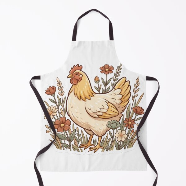 Item preview, French Hen Wildflower Countryside Charm designed and sold by StickyGuys.
