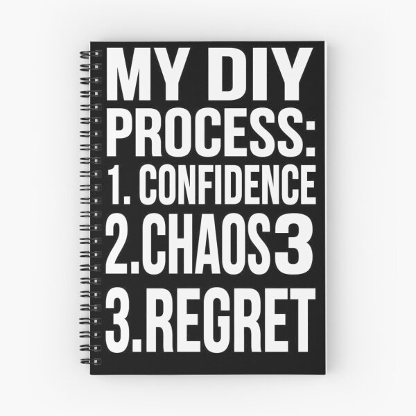 Item preview, My DIY Process Confidence Chaos Regret Funny T-Shirt designed and sold by Petringo.