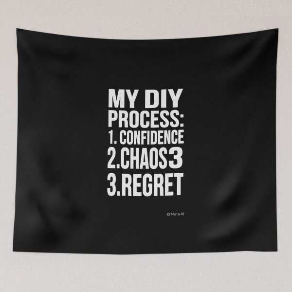 Item preview, My DIY Process Confidence Chaos Regret Funny T-Shirt designed and sold by Petringo.