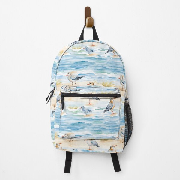 Item preview, Watercolor Shorebirds Beach Sandpiper Pattern designed and sold by ArtDzignsZA.