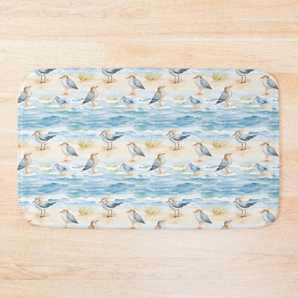 Item preview, Watercolor Shorebirds Beach Sandpiper Pattern designed and sold by Canvas-Whispers.