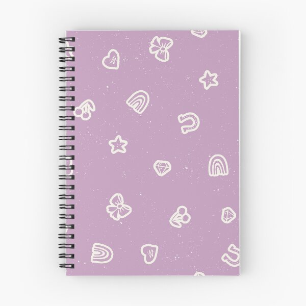 Item preview, Lucky Girl Symbol Doodles Retro Charmcore for Coquette Teen Bedrooms Lavender designed and sold by RenattaZare.