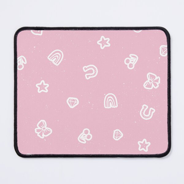 Item preview, Lucky Girl Symbol Doodles Retro Charmcore for Coquette Teen Bedrooms Pink designed and sold by RenattaZare.