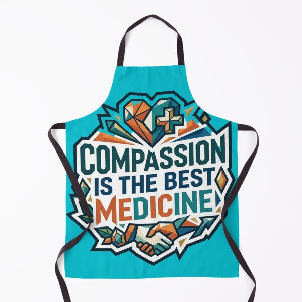 Item preview, Compassion Is The Best Medicine - Geometric Medical Quote Sticker designed and sold by Scro-Ciob-Shop.