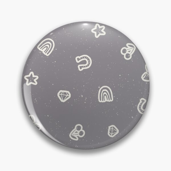 Item preview, Lucky Girl Symbol Doodles Retro Charmcore for Coquette Teen Bedrooms Slate designed and sold by RenattaZare.