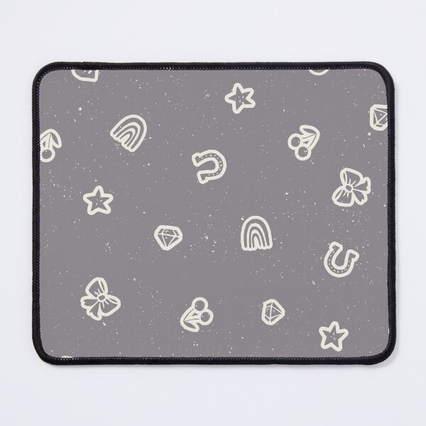 Item preview, Lucky Girl Symbol Doodles Retro Charmcore for Coquette Teen Bedrooms Slate designed and sold by RenattaZare.