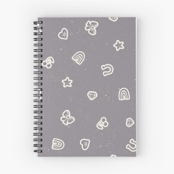 Item preview, Lucky Girl Symbol Doodles Retro Charmcore for Coquette Teen Bedrooms Slate designed and sold by RenattaZare.
