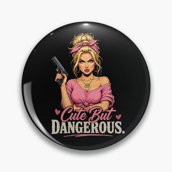 Item preview,  "Cute But Dangerous" Retro Boss Lady  designed and sold by MusesWhispers.