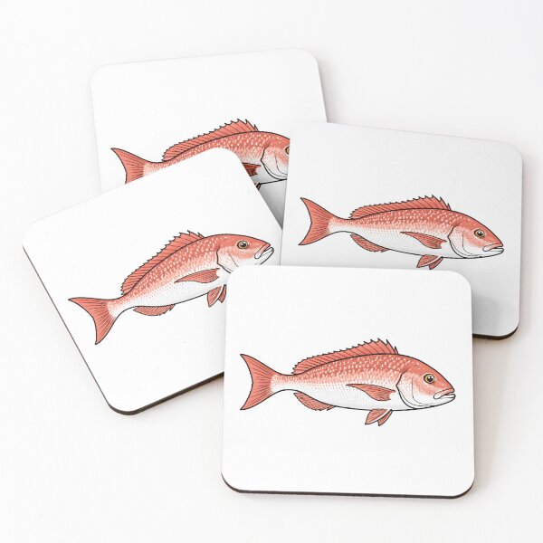 Item preview, Red Snapper Heritage Reef Fish Artwork designed and sold by WhoopWhoopCo.
