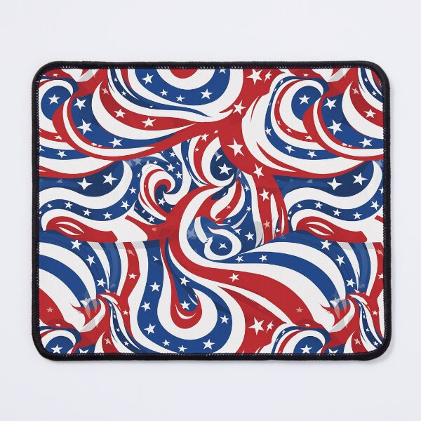 Item preview, Abstract Stars and Stripes Swirl Pattern designed and sold by Canvas-Whispers.