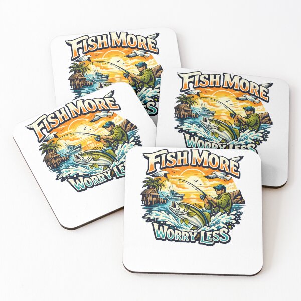 Item preview, Fish More Worry Less  designed and sold by DPBTees70.