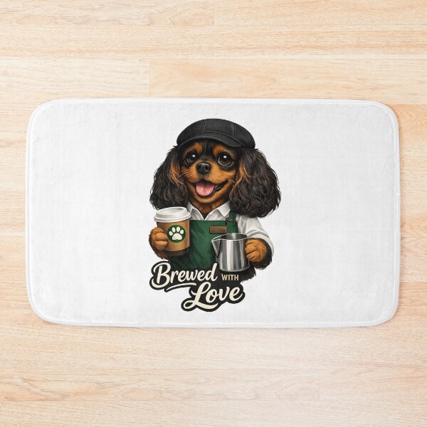 Item preview, Brewed with Love Black and Tan Cavalier designed and sold by SpottyRainbow.