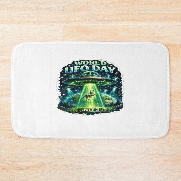 Item preview, World UFO Day Sticker – Alien Abduction Theme (July 2) designed and sold by Artisan Finds Online.