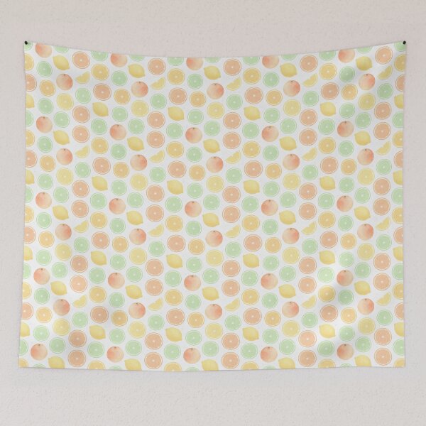 Item preview, Watercolor Citrus Fruit Slice Pattern designed and sold by ArtDzignsZA.