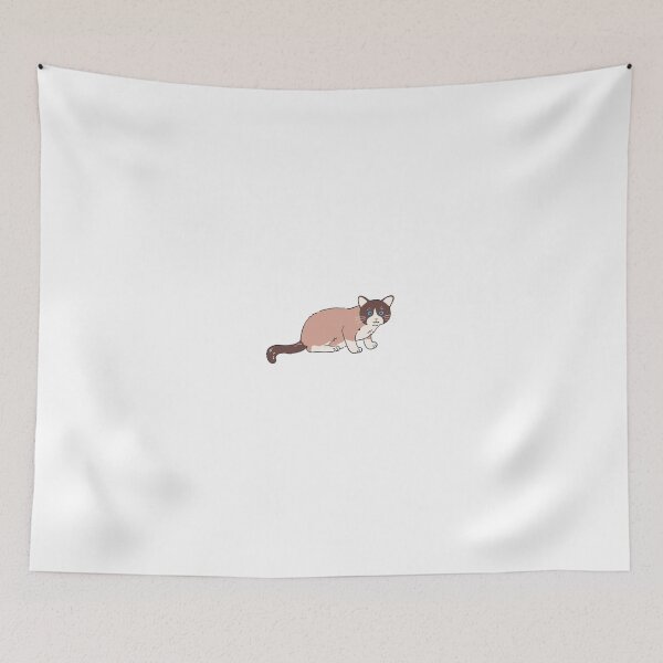 Item preview, Cute Brown and White Cat Illustration designed and sold by DailyDoodlesBySumbul.