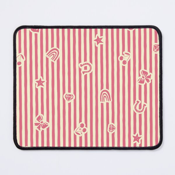 Item preview, Lucky Icon Cabana Stripe Coquette Folk Heirloom Girl Nurserie Coral designed and sold by RenattaZare.