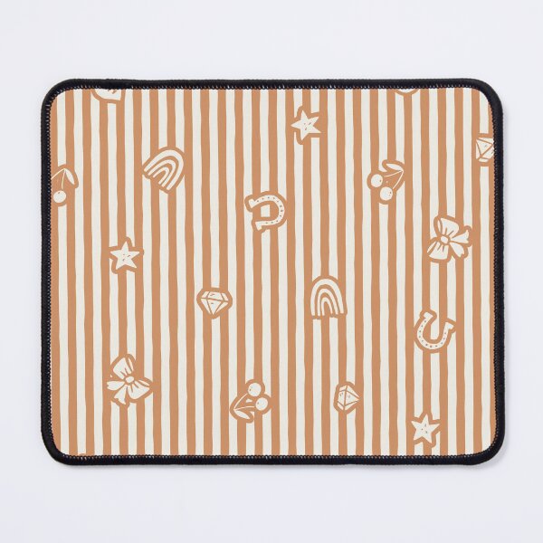 Item preview, Lucky Icon Cabana Stripe Coquette Folk Heirloom Girl Nurserie Ochre designed and sold by RenattaZare.