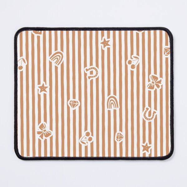 Item preview, Lucky Icon Cabana Stripe Coquette Folk Heirloom Girl Nurserie Terracotta designed and sold by RenattaZare.