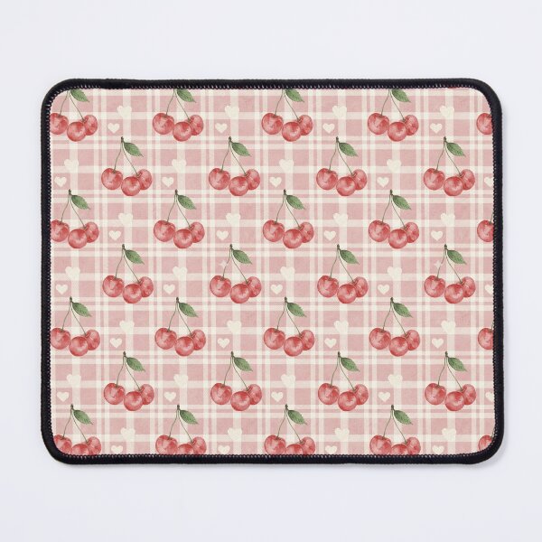 Item preview, Cherry Gingham Plaid Watercolor Pattern designed and sold by Canvas-Whispers.
