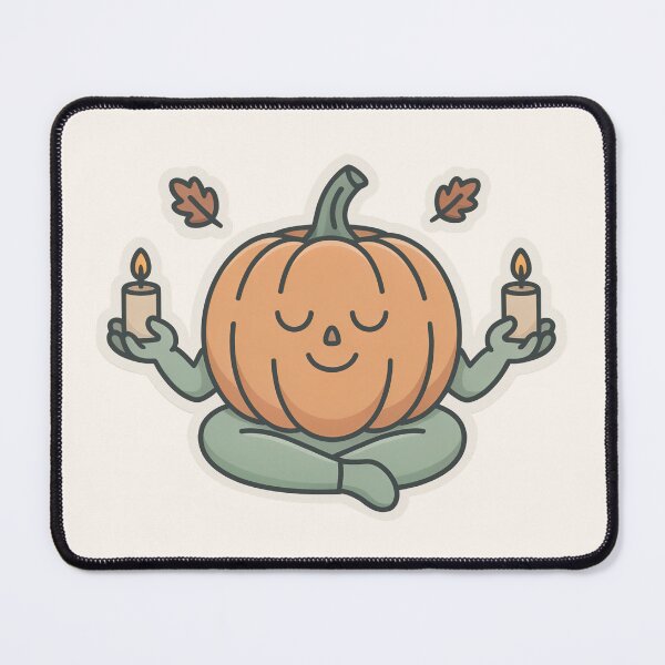 Item preview, Soft Pumpkin Meditation Cozy Halloween designed and sold by TrendMorphic.