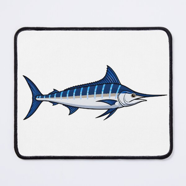 Item preview, Striped Marlin Heritage Offshore Fish Artwork designed and sold by WhoopWhoopCo.