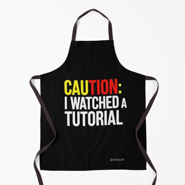 Item preview, Caution I Watched a Tutorial Funny DIY Warning designed and sold by Petringo.