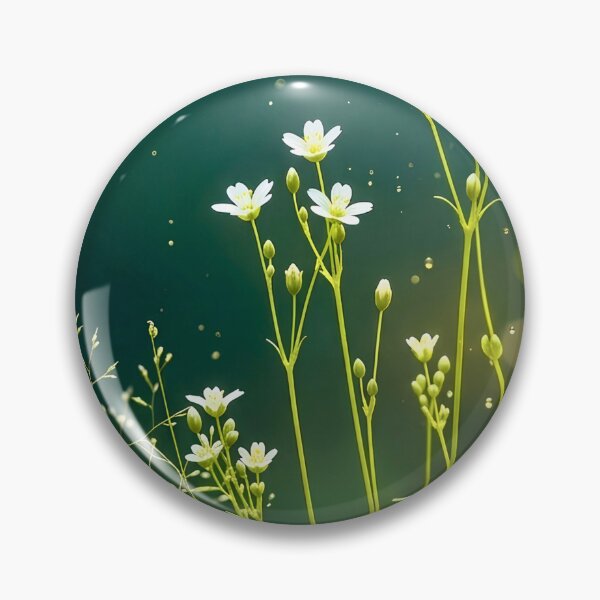 Item preview, Enchanted Forest Moss and Tiny White Wildflowers designed and sold by Fashion Lovers Hub.