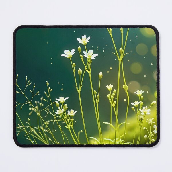 Item preview, Enchanted Forest Moss and Tiny White Wildflowers designed and sold by Fashion Lovers Hub.