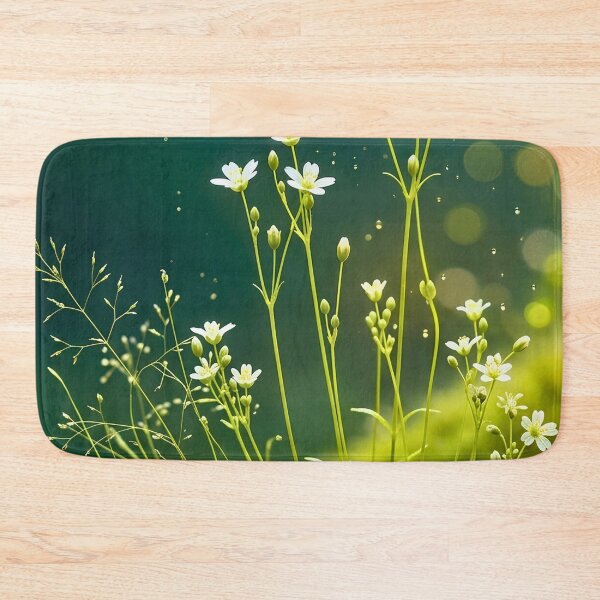 Item preview, Enchanted Forest Moss and Tiny White Wildflowers designed and sold by Fashion Lovers Hub.