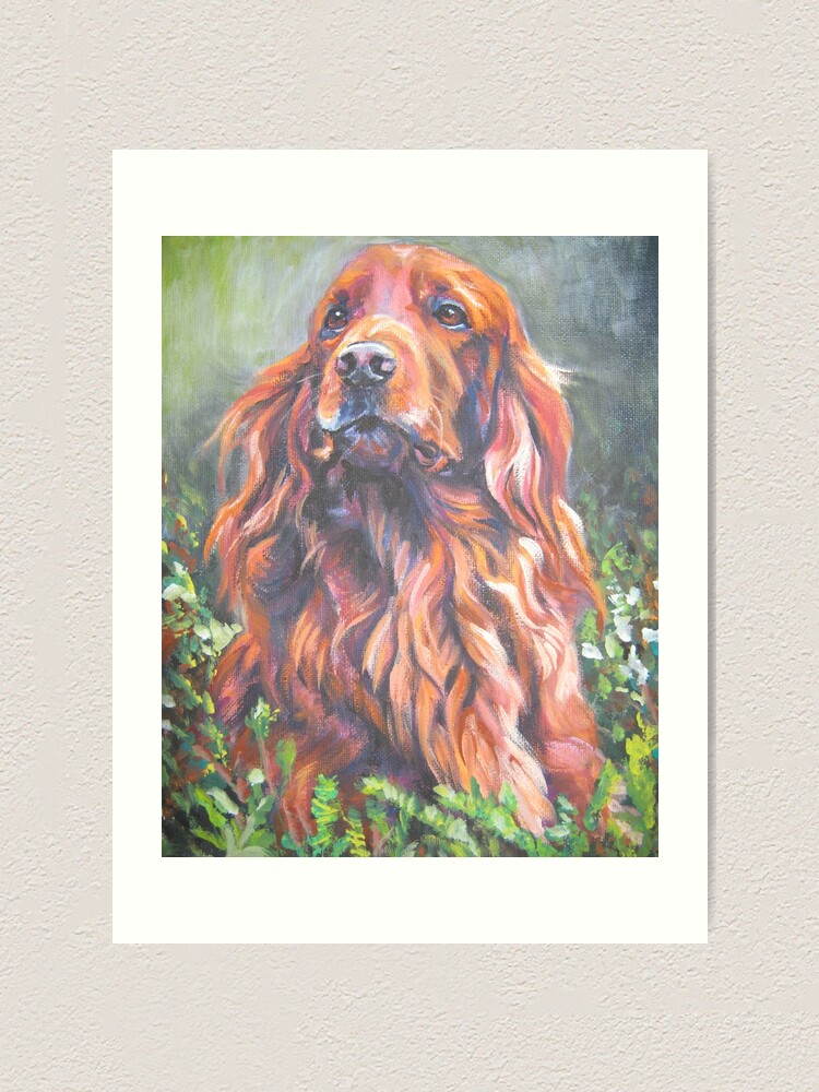 irish setter painting