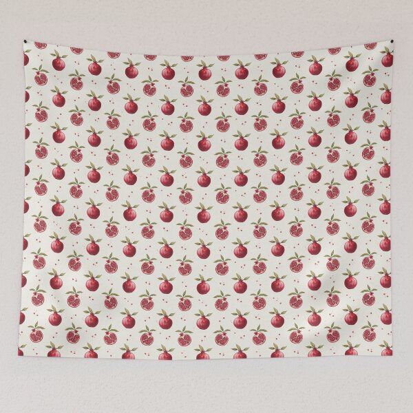 Item preview, Watercolor Pomegranate Fruit Pattern Design designed and sold by ArtDzignsZA.