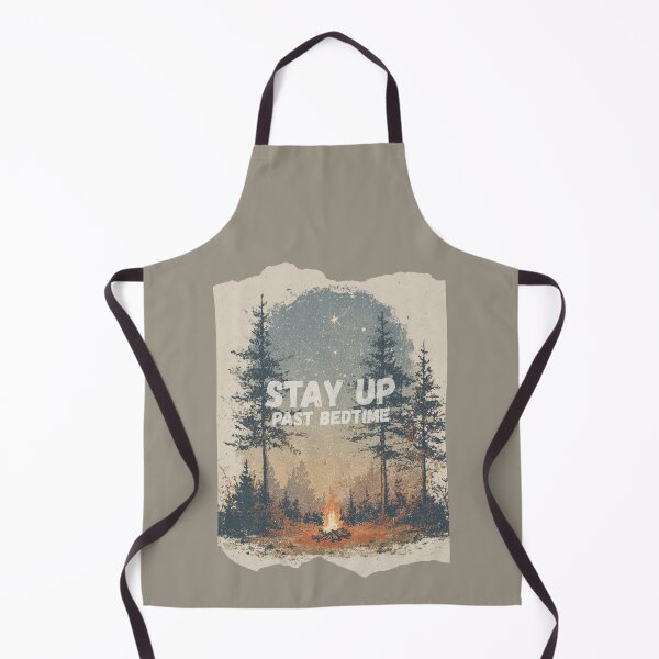 Item preview, Stay Up Past Bedtime | Vintage Campfire Under the Stars designed and sold by Bound for Wonder.