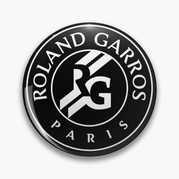 Item preview, Roland Garros Paris Black and White Circular Tennis Crest designed and sold by Holy-Verse.