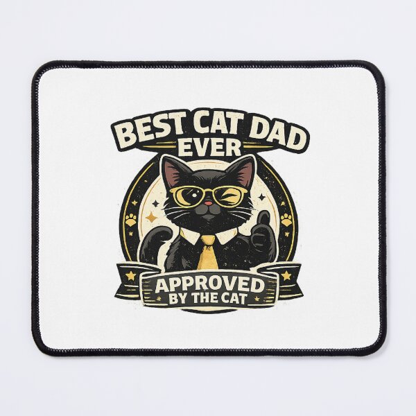 Item preview, Best Cat Dad Ever Approved By The Cat Funny Design designed and sold by Concrete Coffee Studio.