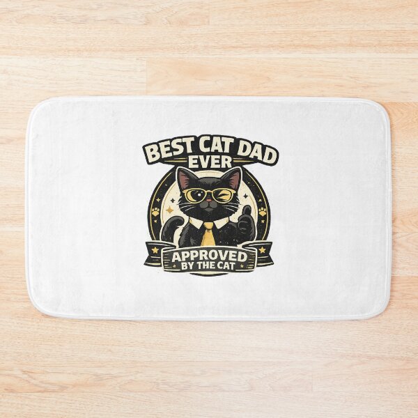 Item preview, Best Cat Dad Ever Approved By The Cat Funny Design designed and sold by Concrete Coffee Studio.