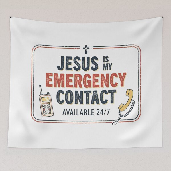 Item preview, Jesus Is My Emergency Contact Religious Gift designed and sold by EverFind.